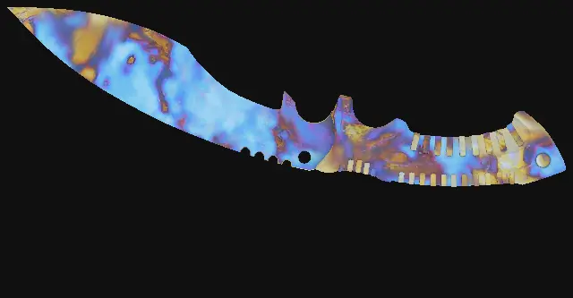 Kukri Knife Case Hardened seed 767 playside