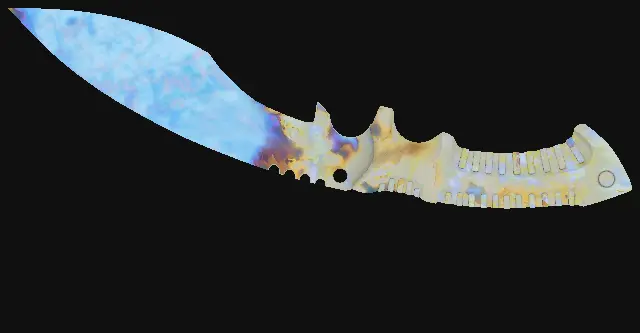 Kukri Knife Case Hardened seed 839 playside