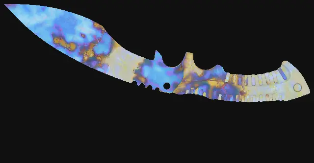 Kukri Knife Case Hardened seed 942 playside