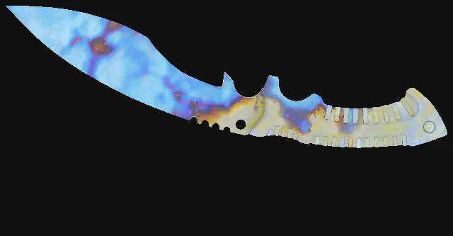 Kukri Knife Case Hardened seed 965 playside