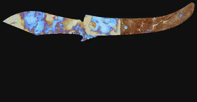 Navaja Knife Case Hardened seed 200 playside