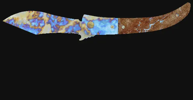 Navaja Knife Case Hardened seed 366 playside