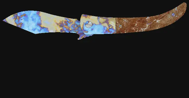Navaja Knife Case Hardened seed 369 playside