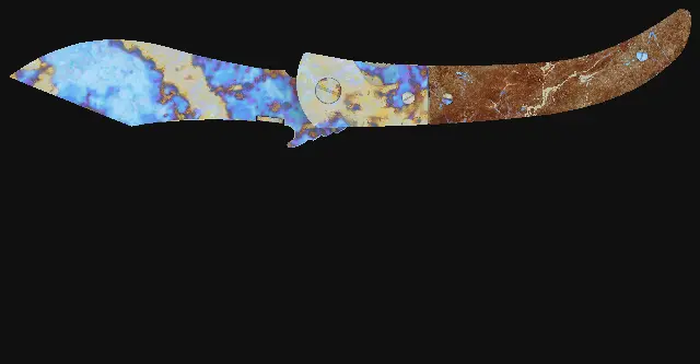 Navaja Knife Case Hardened seed 381 playside