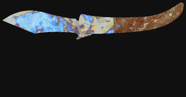 Navaja Knife Case Hardened seed 41 playside