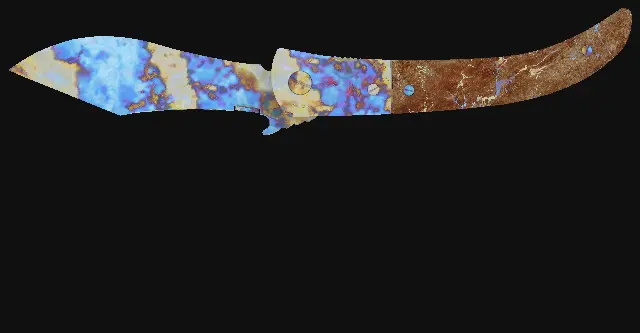 Navaja Knife Case Hardened seed 424 playside