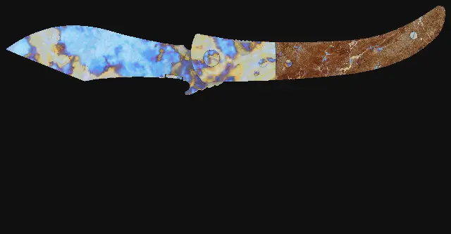 Navaja Knife Case Hardened seed 449 playside