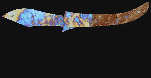 Navaja Knife Case Hardened seed 493 playside