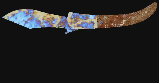 Navaja Knife Case Hardened seed 523 playside