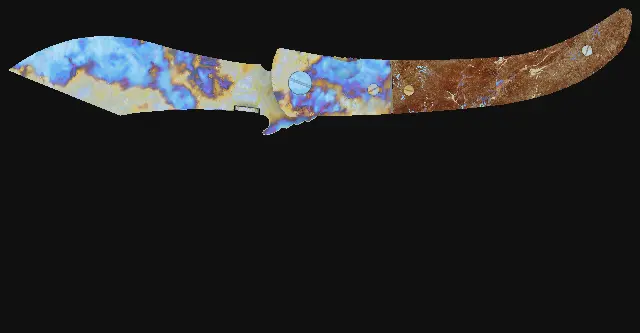 Navaja Knife Case Hardened seed 602 playside