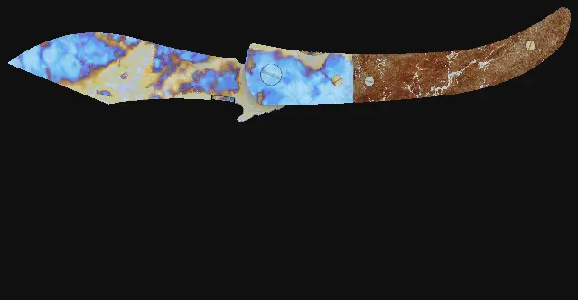 Navaja Knife Case Hardened seed 669 playside