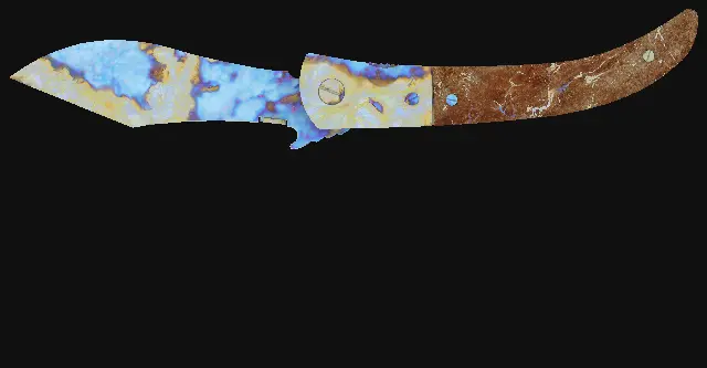 Navaja Knife Case Hardened seed 72 playside