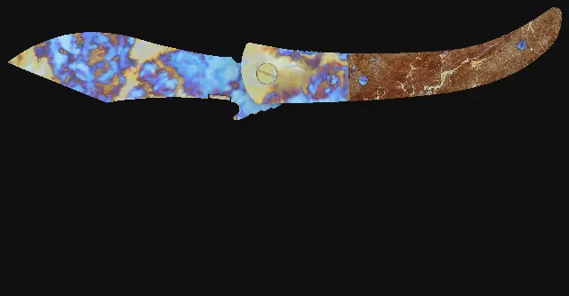 Navaja Knife Case Hardened seed 754 playside