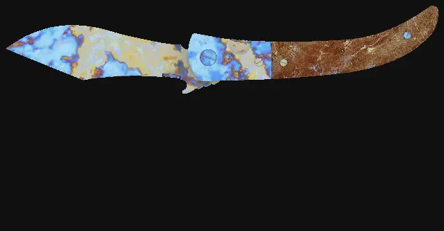 Navaja Knife Case Hardened seed 76 playside