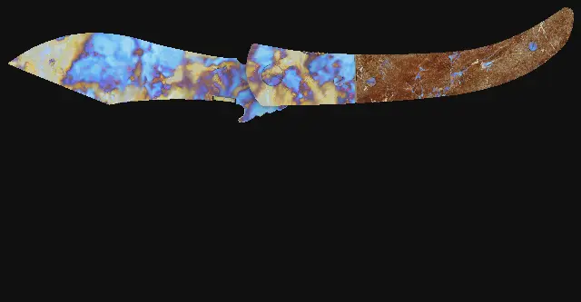 Navaja Knife Case Hardened seed 795 playside