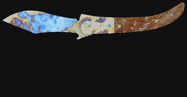 Navaja Knife Case Hardened seed 81 playside