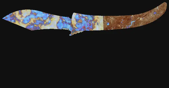 Navaja Knife Case Hardened seed 864 playside