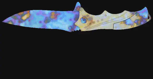 Nomad Knife Case Hardened seed 127 playside