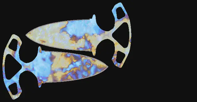 Shadow Daggers Case Hardened seed 128 playside