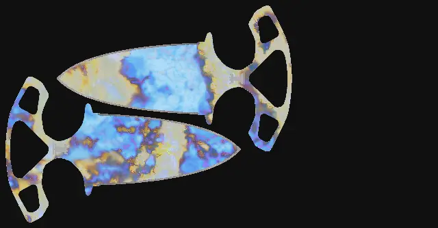 Shadow Daggers Case Hardened seed 138 playside
