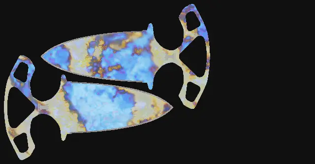 Shadow Daggers Case Hardened seed 176 playside