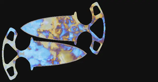 Shadow Daggers Case Hardened seed 342 playside