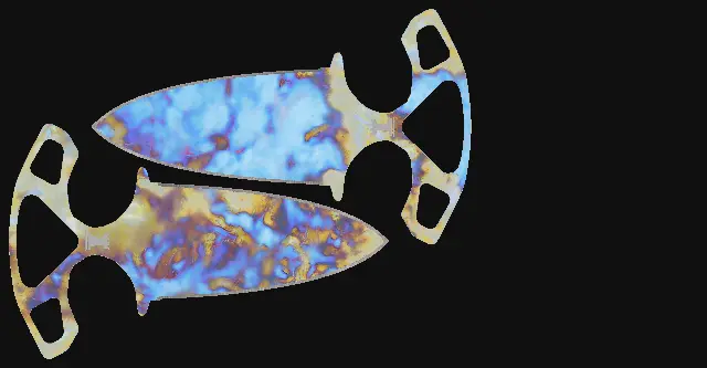 Shadow Daggers Case Hardened seed 355 playside
