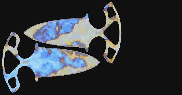 Shadow Daggers Case Hardened seed 367 playside