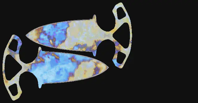 Shadow Daggers Case Hardened seed 379 playside