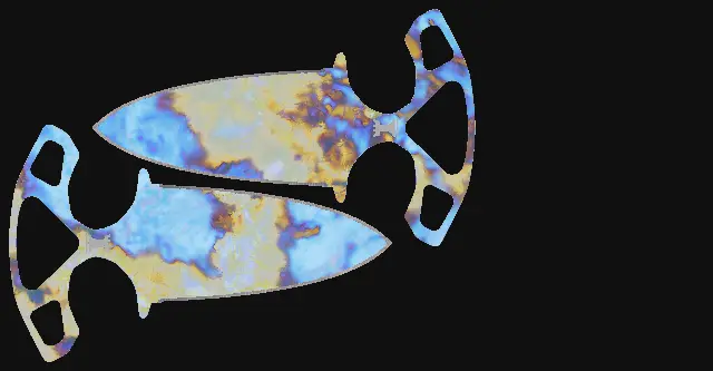 Shadow Daggers Case Hardened seed 381 playside