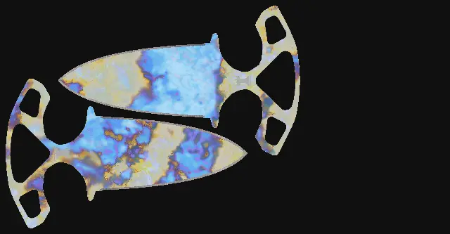 Shadow Daggers Case Hardened seed 400 playside