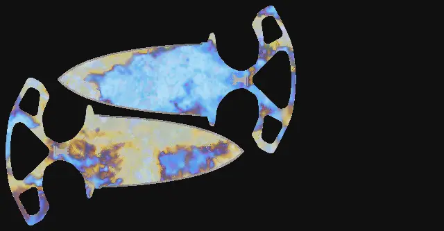 Shadow Daggers Case Hardened seed 417 playside