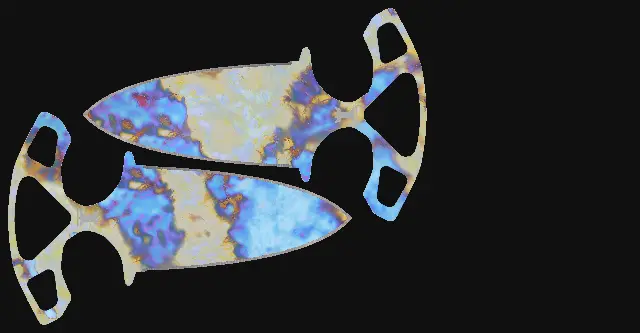 Shadow Daggers Case Hardened seed 442 playside
