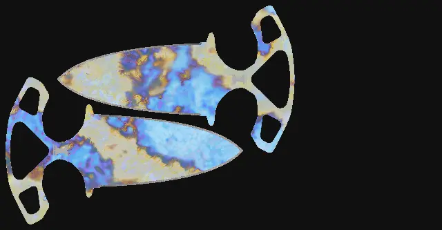 Shadow Daggers Case Hardened seed 447 playside