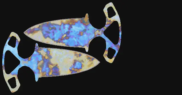 Shadow Daggers Case Hardened seed 476 playside