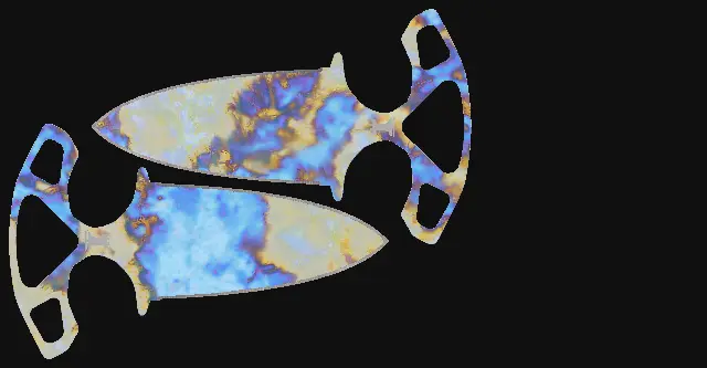 Shadow Daggers Case Hardened seed 528 playside