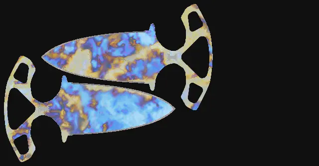 Shadow Daggers Case Hardened seed 575 playside