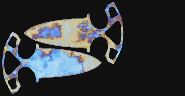 Shadow Daggers Case Hardened seed 576 playside