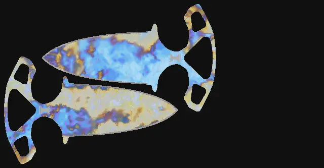 Shadow Daggers Case Hardened seed 601 playside