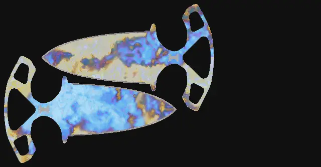 Shadow Daggers Case Hardened seed 609 playside