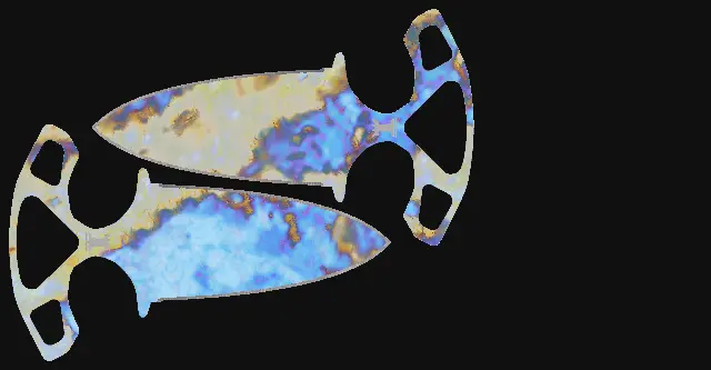Shadow Daggers Case Hardened seed 618 playside