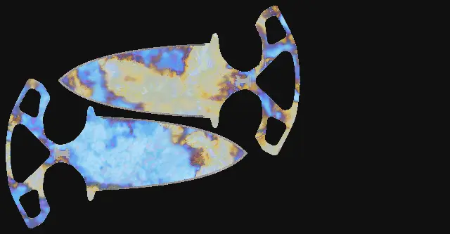 Shadow Daggers Case Hardened seed 657 playside