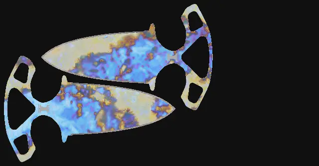 Shadow Daggers Case Hardened seed 671 playside