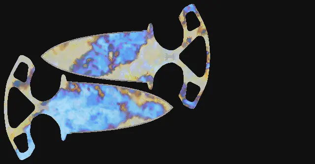 Shadow Daggers Case Hardened seed 707 playside