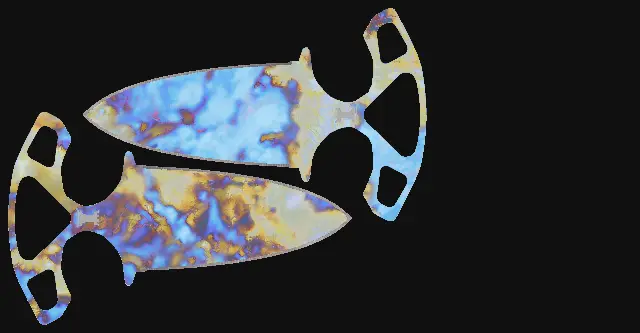 Shadow Daggers Case Hardened seed 715 playside