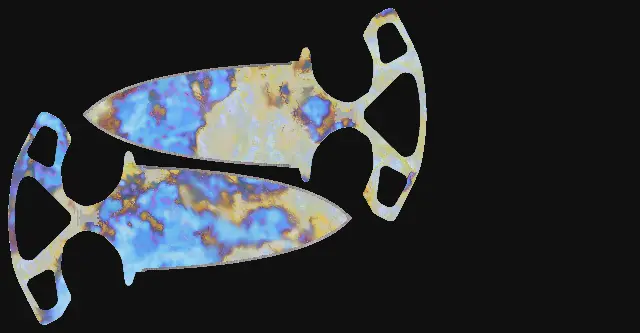 Shadow Daggers Case Hardened seed 741 playside