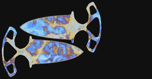 Shadow Daggers Case Hardened seed 836 playside