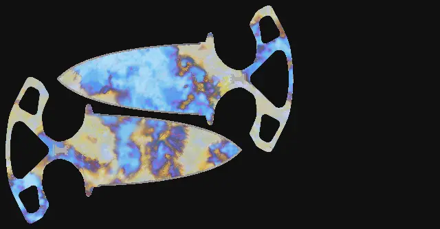 Shadow Daggers Case Hardened seed 859 playside