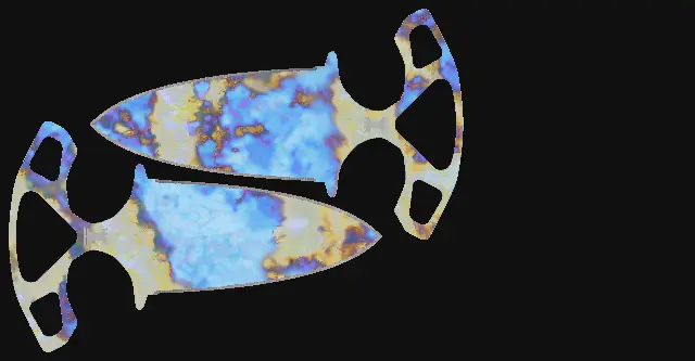 Shadow Daggers Case Hardened seed 866 playside