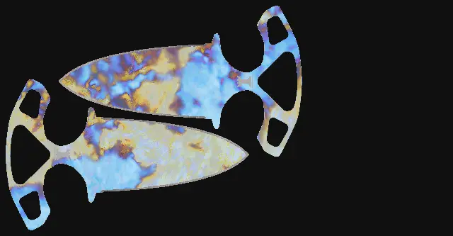 Shadow Daggers Case Hardened seed 867 playside